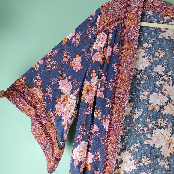 Matilda Jane Womens Kimono Top Olivia Floral Print Size Extra Small/Small - Picture 5 of 7